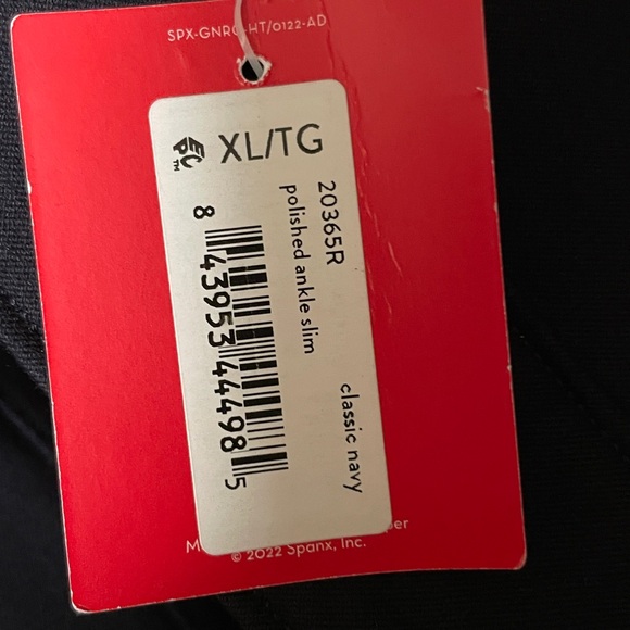 NWT! SPANX Polished Ankle Slim. Classic navy Style20365. XSP, LP, XLT left - Picture 12 of 16